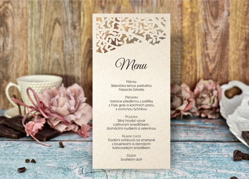 Svatební menu L3018m