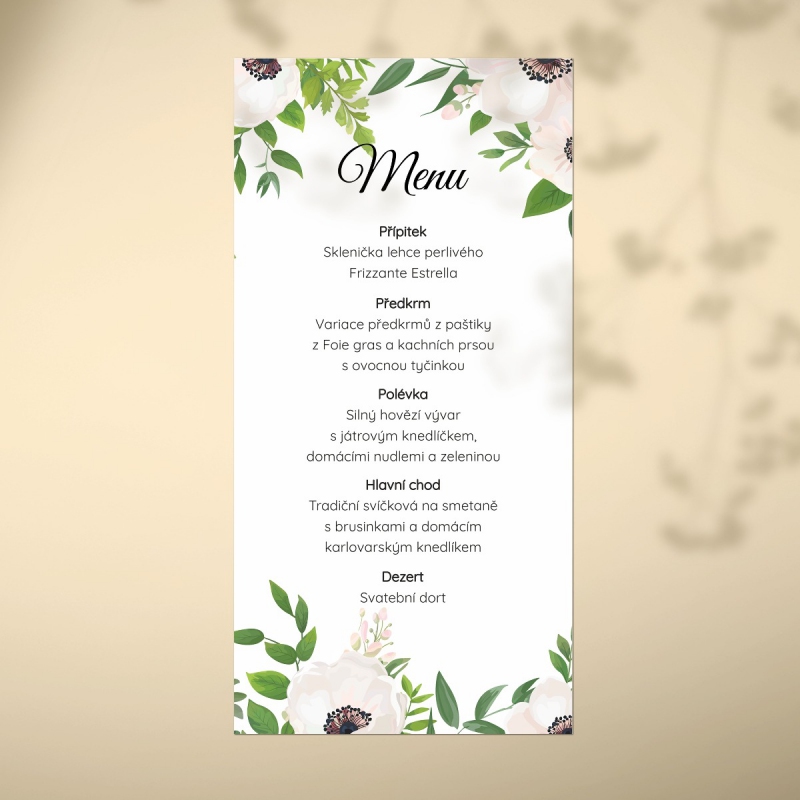 Svatební menu FO1318m