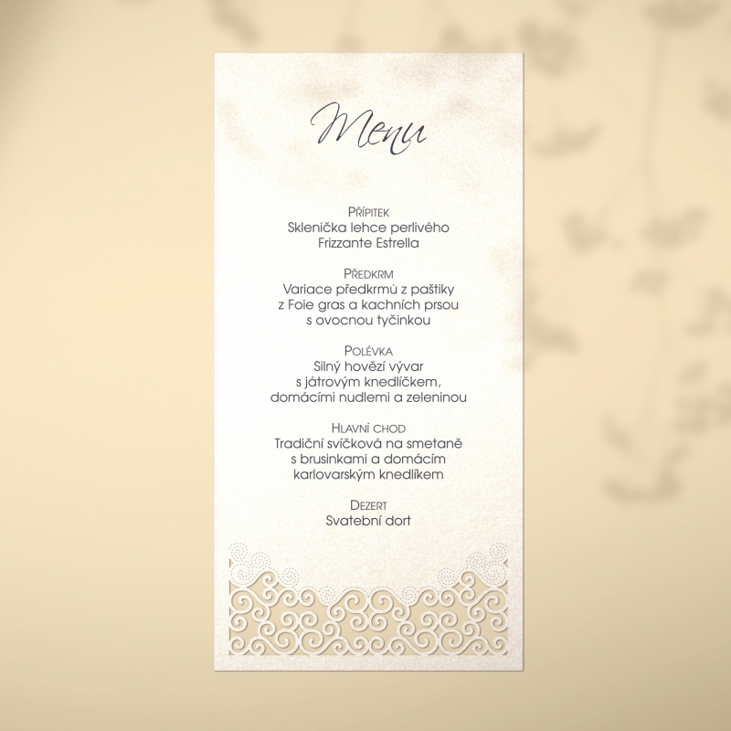 Svatební menu L2105m