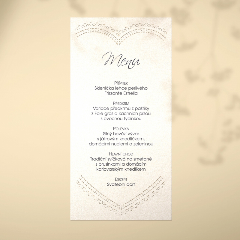 Svatební menu L2149m