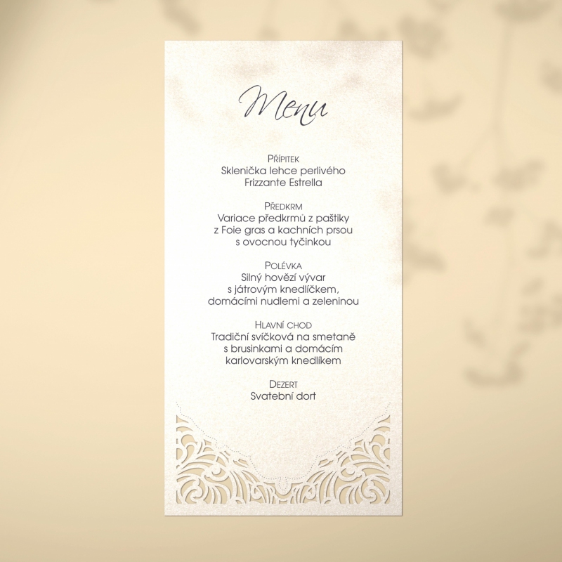 Svatební menu L2158m