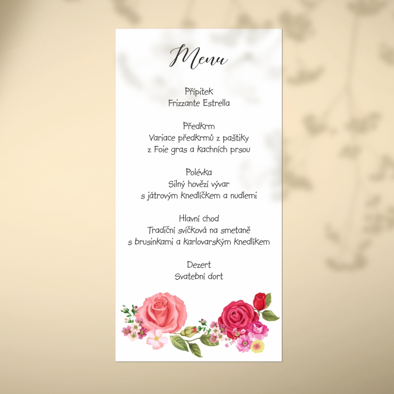 Svatební menu FO20037m