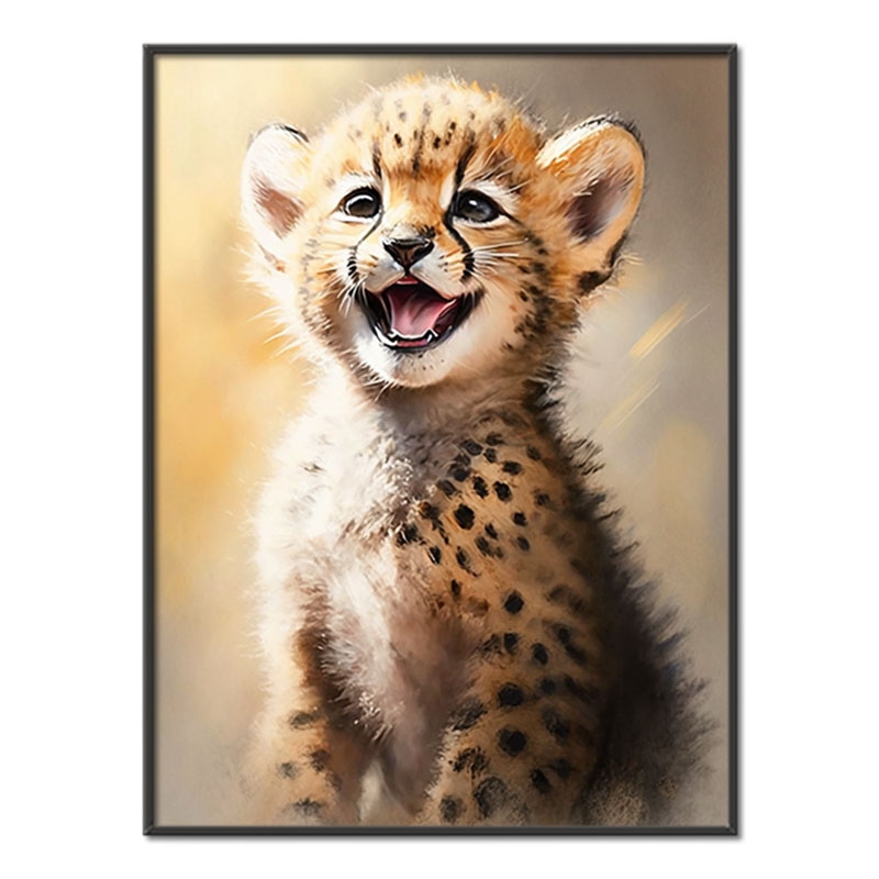 Akvarelový gepard