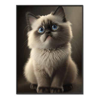 Ragdoll kočka akvarel