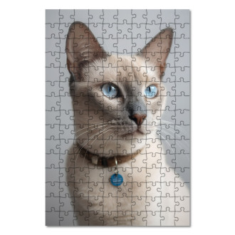 Dřevěné puzzle Tonkinská kočka realistic