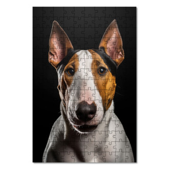 Dřevěné puzzle Bull Terrier realistic