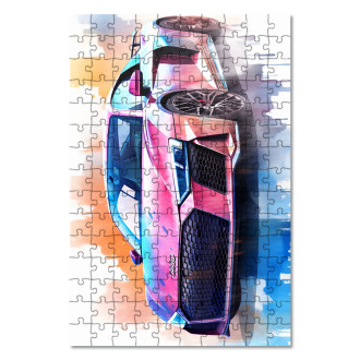 Dřevěné puzzle Audi R8