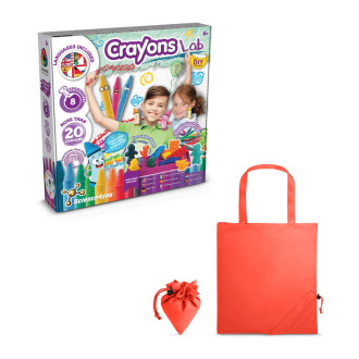 Crayon Factory Kit II. Vzdělávací hra dodáváno se skládací dárkovou taškou 190T