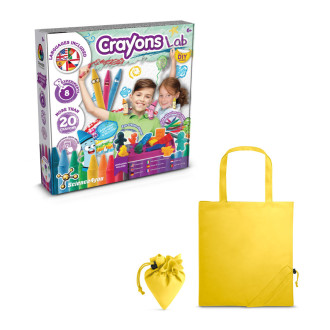 Crayon Factory Kit II. Vzdělávací hra dodáváno se skládací dárkovou taškou 190T