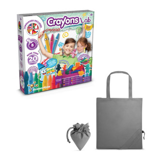 Crayon Factory Kit II. Vzdělávací hra dodáváno se skládací dárkovou taškou 190T