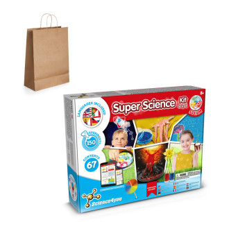 6 in 1 Super Science Kit III. Vzdělávací hra dodáváno s dárkovou taškou z kraftového papíru (115 g/m²)