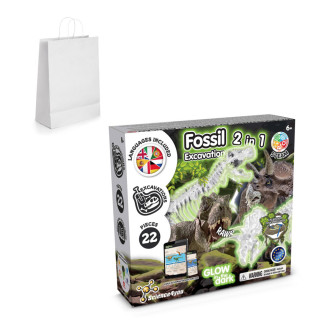 2 in 1 Fossil Excavation Kit II. Vzdělávací hra dodáváno s dárkovou taškou z kraftového papíru (90 g/m²)