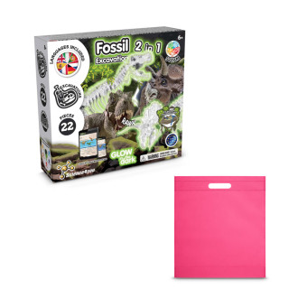 2 in 1 Fossil Excavation Kit IV. Vzdělávací hra dodáváno s dárkovým sáčkem z netkané textilie (80 g/m²)