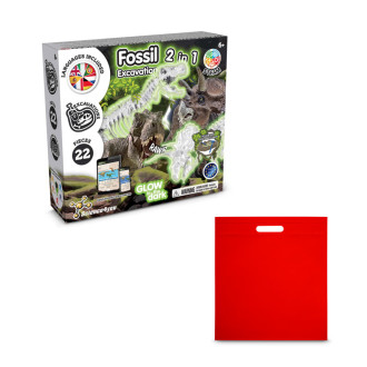 2 in 1 Fossil Excavation Kit IV. Vzdělávací hra dodáváno s dárkovým sáčkem z netkané textilie (80 g/m²)