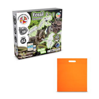 2 in 1 Fossil Excavation Kit IV. Vzdělávací hra dodáváno s dárkovým sáčkem z netkané textilie (80 g/m²)