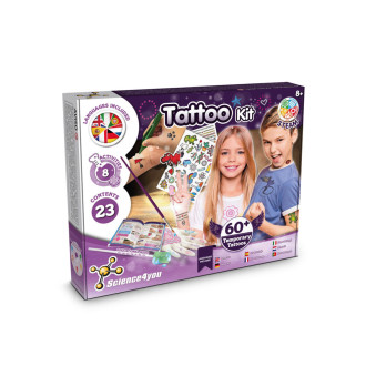 Tattoo Factory Kit II. Vzdělávací hra dodáváno s dárkovou taškou z kraftového papíru (100 g/m²)