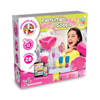 Perfume & Soap Factory Kit II. Vzdělávací hra dodáváno s dárkovou taškou z kraftového papíru (90 g/m²)