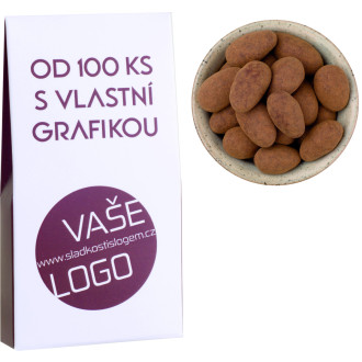 Mandle v mléčné čokoládě a skořici 40g (papírová taštička)