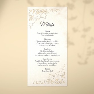 Svatební menu L2106m