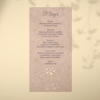 Svatební menu L2121m