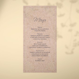 Svatební menu L2145m