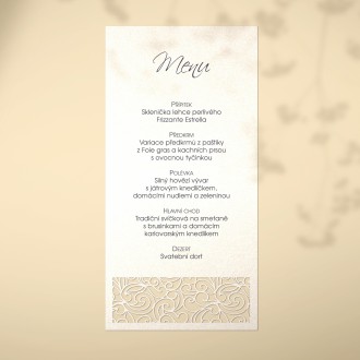 Svatební menu L2170m