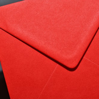 Dopisní obálka Čtverec červená 130mm