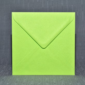 Dopisní obálka Čtverec zelená svěží 130mm