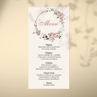 Svatební menu KL1838m
