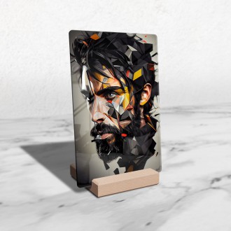Akrylové sklo Olejomalba - Geometrická tvář