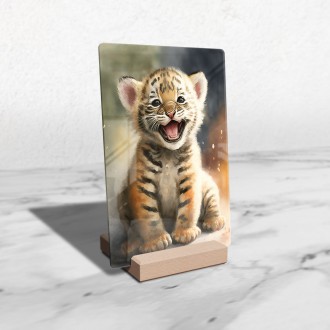 Akrylové sklo Akvarelový tygr