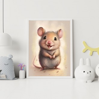 Akvarelová myš
