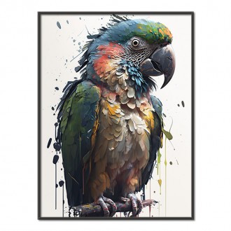 Graffiti papoušek