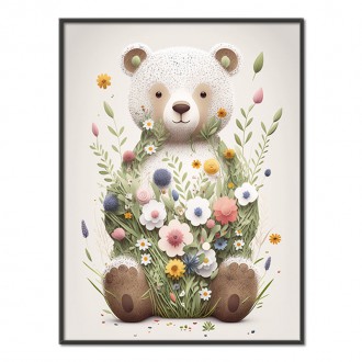 Květinový lední medvídek