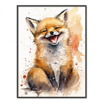 Akvarelová liška