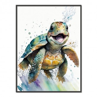 Akvarelová želva