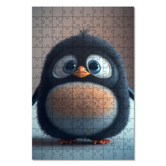 Dřevěné puzzle Animovaný tučňák