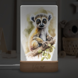 Lampa Akvarelový lemur