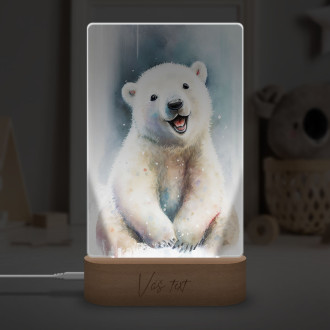 Lampa Akvarelový lední medvěd