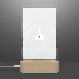 Lampa - Fotokoláž na akrylovém skle 01v