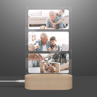 Lampa - Fotokoláž na akrylovém skle 05v